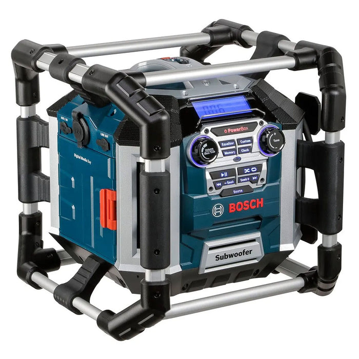 Máy nghe nhạc di động, tích hợp radio Bosch GML 50 dùng Pin 18V, 14.V và điện