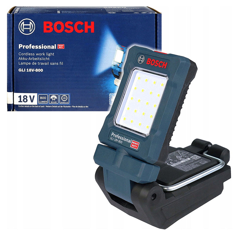 Đèn LED Bosch GLI 18V-800 dùng Pin 18V, độ sáng 800lm