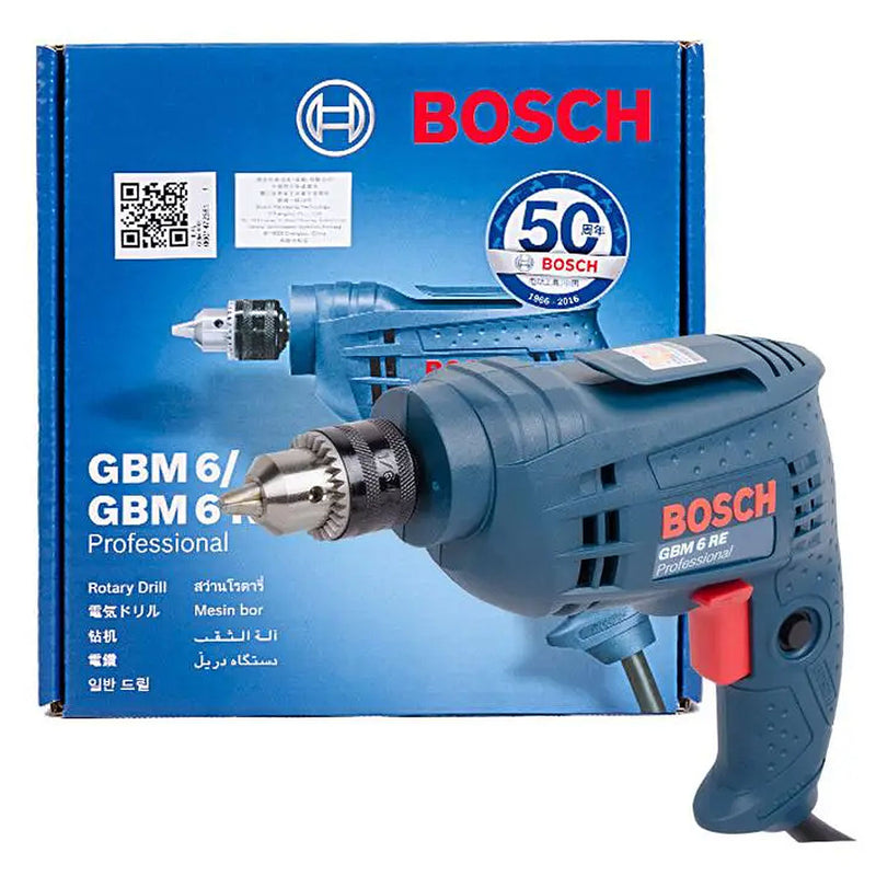 Máy khoan gỗ thép Bosch GBM 6 RE công suất 350W, đầu kẹp 6.5mm mã số 06014725K0