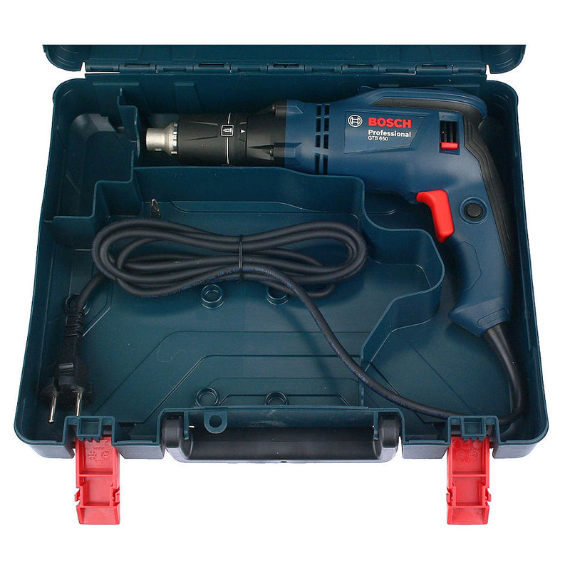 Máy vặn vít thạch cao Bosch GTB 650 công suất 650W, đuôi lục giác 6.35mm (1/4 inch) mã số 06014A20K0