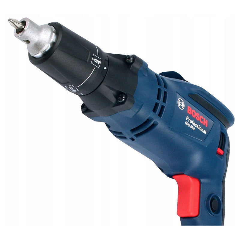 Máy vặn vít thạch cao Bosch GTB 650 công suất 650W, đuôi lục giác 6.35mm (1/4 inch) mã số 06014A20K0