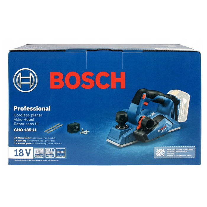 Máy bào Bosch GHO 185-LI dùng Pin 18V, bề rộng đường bào 82mm