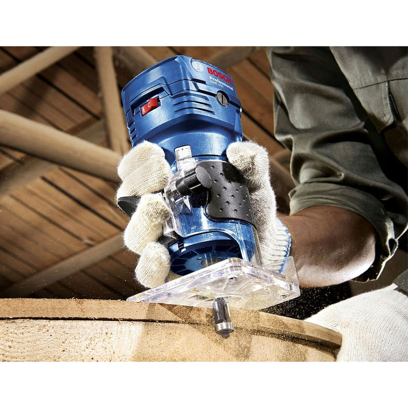 Máy phay Bosch GKF 550 công suất 550W, chấu bóp 6mm, 1/4 inch mã số 06016A00K0