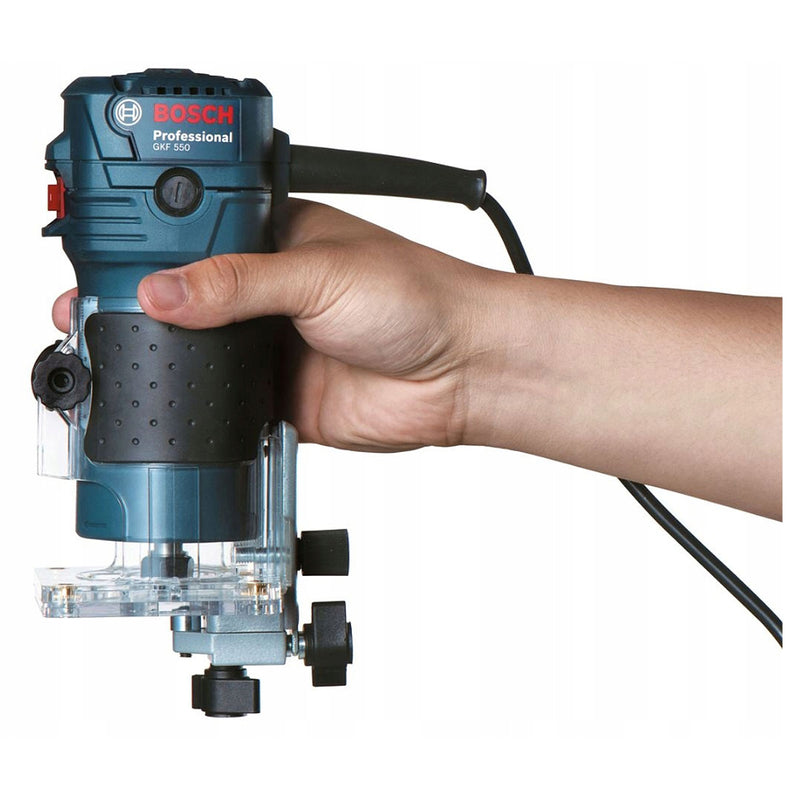 Máy phay Bosch GKF 550 công suất 550W, chấu bóp 6mm, 1/4 inch mã số 06016A00K0