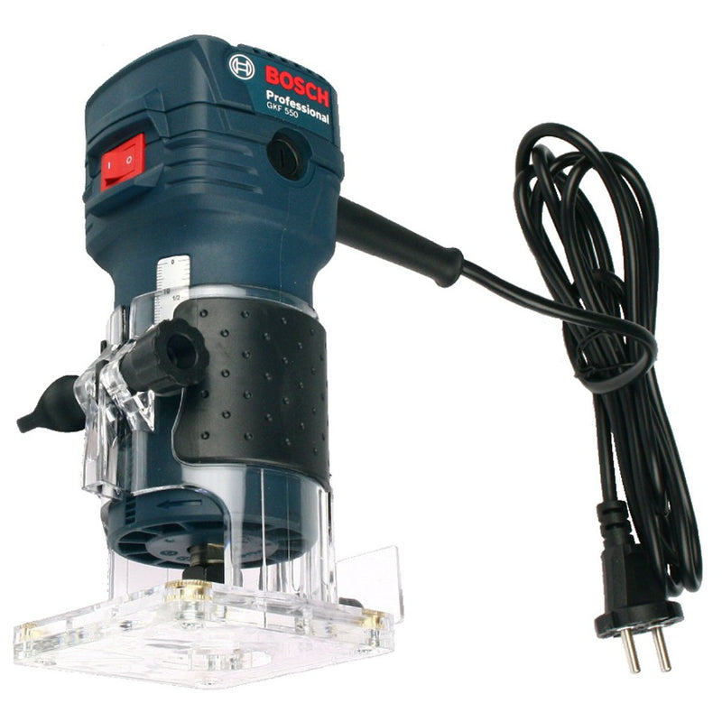 Máy phay Bosch GKF 550 công suất 550W, chấu bóp 6mm, 1/4 inch mã số 06016A00K0