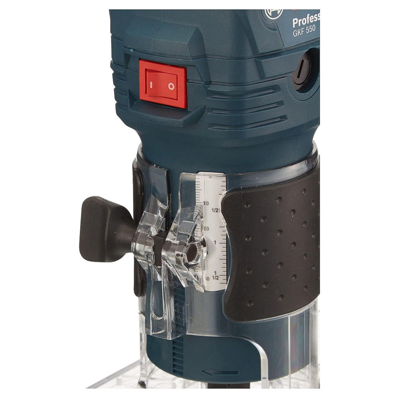 Máy phay Bosch GKF 550 công suất 550W, chấu bóp 6mm, 1/4 inch mã số 06016A00K0