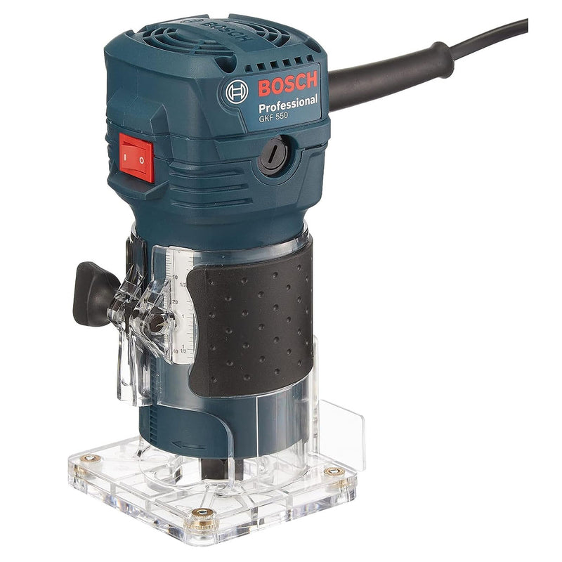 Máy phay Bosch GKF 550 công suất 550W, chấu bóp 6mm, 1/4 inch mã số 06016A00K0