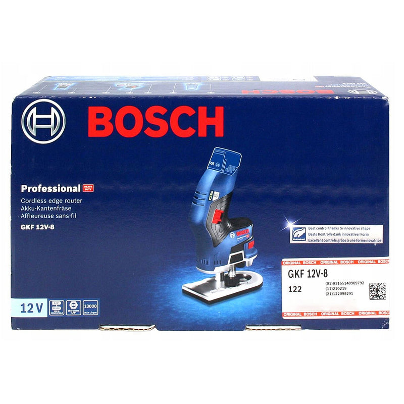 Máy phay mini Bosch GKF 12V-8 dùng Pin 12V, chấu bóp 6mm, 8mm, 1/4 inch