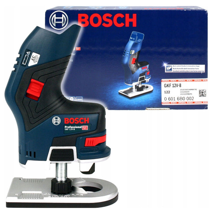 Máy phay mini Bosch GKF 12V-8 dùng Pin 12V, chấu bóp 6mm, 8mm, 1/4 inch