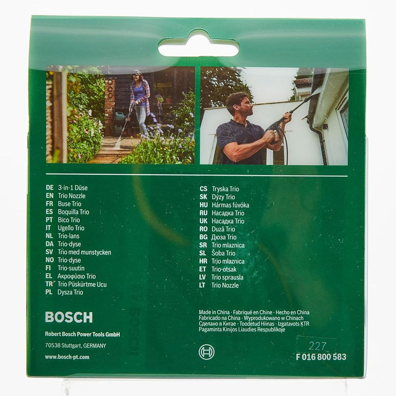 Phụ kiện đầu phun xịt 3 trong 1 Bosch F016800579 dành cho máy xịt rửa