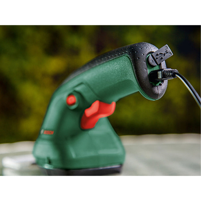 Máy tỉa cỏ, tỉa hàng rào Bosch Easyshear dùng Pin sạc 3.6V, chiều dài lưỡi 120mm, 80mm mã số 0600833341
