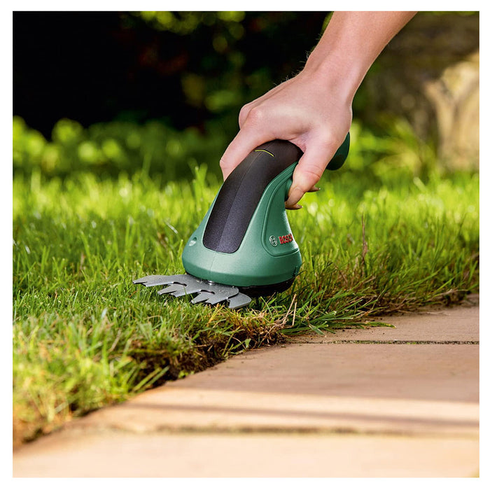 Máy tỉa cỏ, tỉa hàng rào Bosch Easyshear dùng Pin sạc 3.6V, chiều dài lưỡi 120mm, 80mm mã số 0600833341