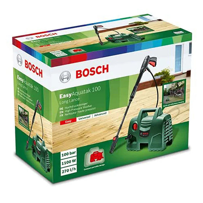 Máy xịt rửa cao áp Bosch EasyAquatak 100LL công suất 1,100W, áp lực 100 bar mã số 06008A7EK1