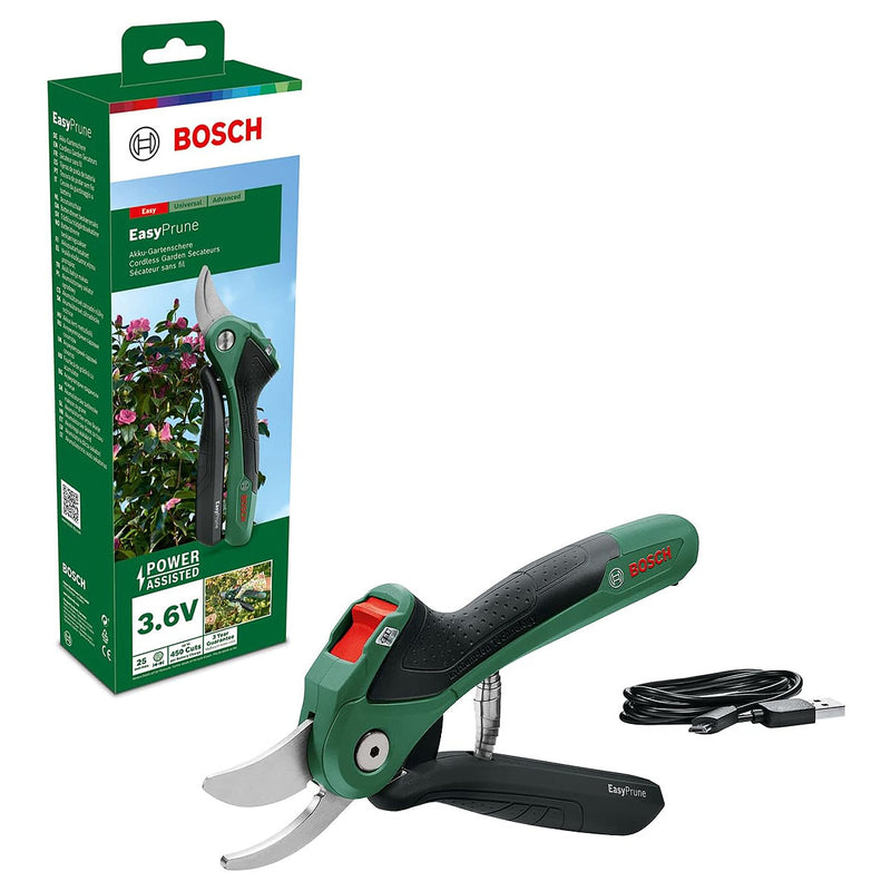 Kéo cắt cành Bosch EasyPrune dùng Pin sạc 3.6V, khả năng cắt tối đa 25mm mã số 06008B2100