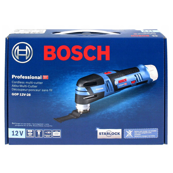 Máy cắt rung đa năng Bosch GOP 12V-28 dùng Pin 12V, tiêu chuẩn lưỡi Starlock