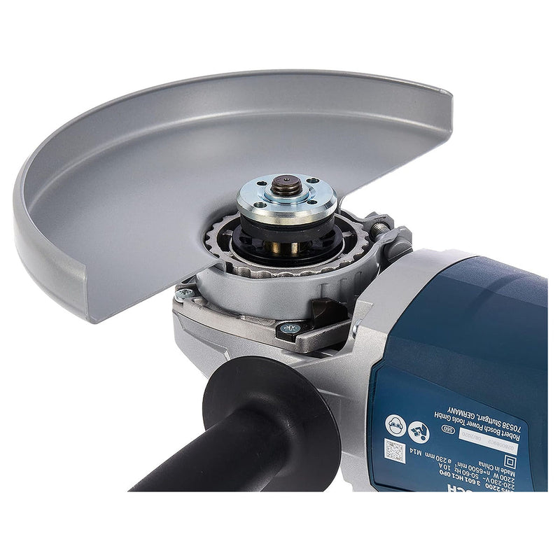 Máy mài góc Bosch GWS 2200-230 công suất 2,200W đường kính lưỡi 230mm, công tắc bóp mã số 06018C10K0