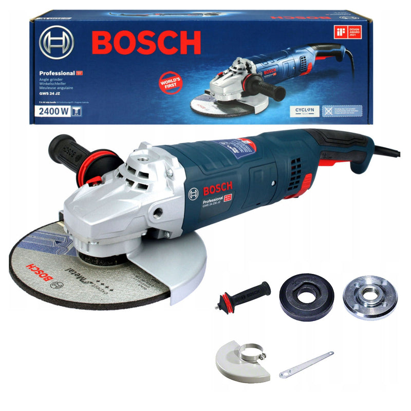 Máy mài góc Bosch GWS 24-230 công suất 2,400W, đường kính lưỡi 230mm công tắc bóp mã số 06018C30K0