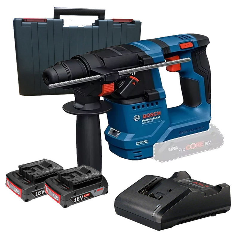 Máy khoan bê tông 2 chức năng Bosch GBH 18V-18 dùng Pin 18V, đuôi gài SDS-Plus