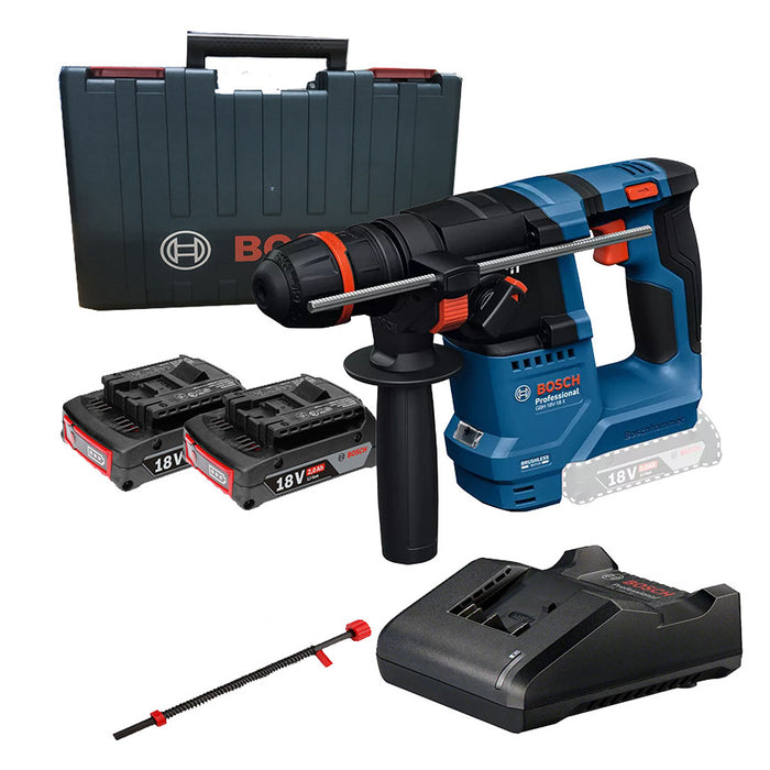 Máy khoan bê tông 2 chức năng Bosch GBH 18V-18 X dùng Pin 18V, đầu khoan One-Chuck