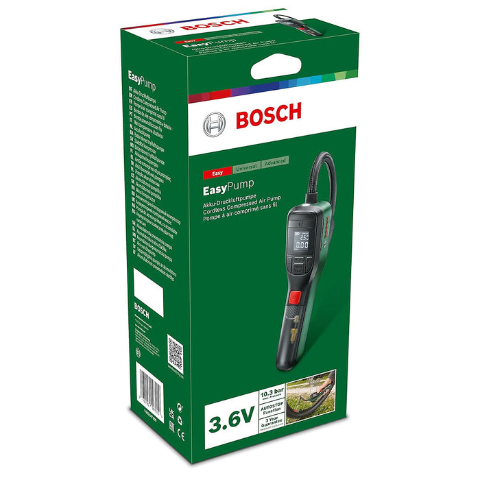 Máy bơm hơi cầm tay EasyPump Bosch dùng Pin sạc 3.6V mã số 0603947080