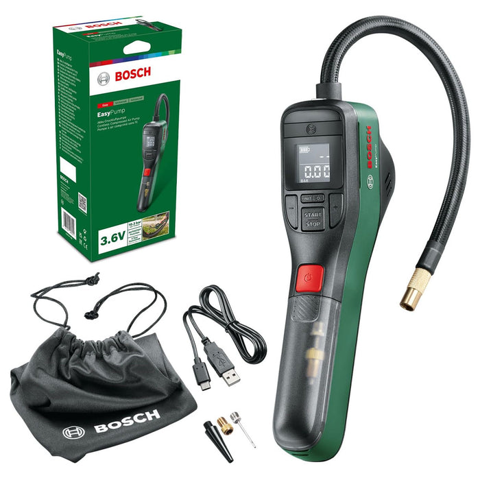 Máy bơm hơi cầm tay EasyPump Bosch dùng Pin sạc 3.6V mã số 0603947080