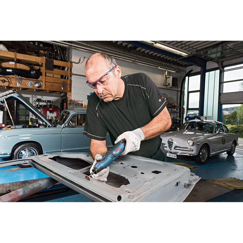 Máy mài mini Bosch GRO 12V-35 dùng Pin 12V, đầu kẹp 3.2mm