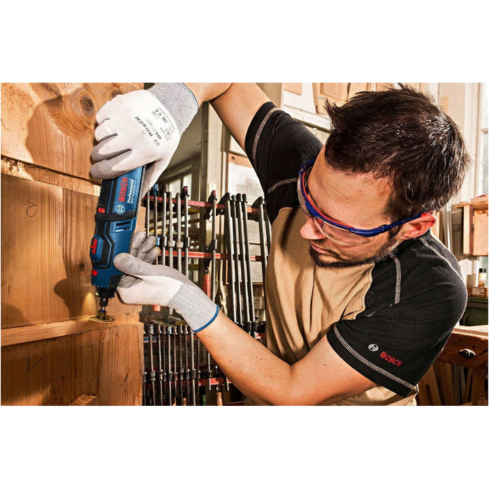 Máy mài mini Bosch GRO 12V-35 dùng Pin 12V, đầu kẹp 3.2mm