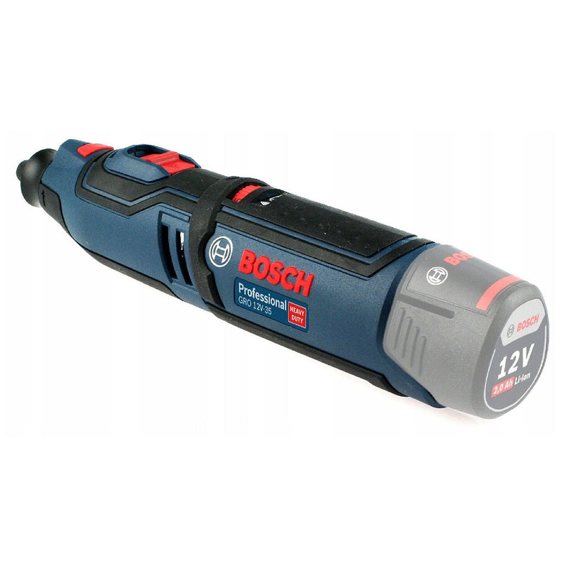 Máy mài mini Bosch GRO 12V-35 dùng Pin 12V, đầu kẹp 3.2mm