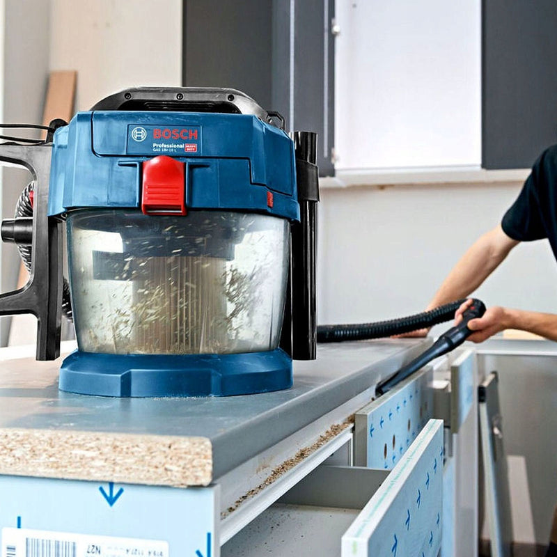 Máy hút bụi Bosch GAS 18V-10L dùng Pin 18V, dung tích 10L, lực hút 9kPa ( hút khô và ướt )