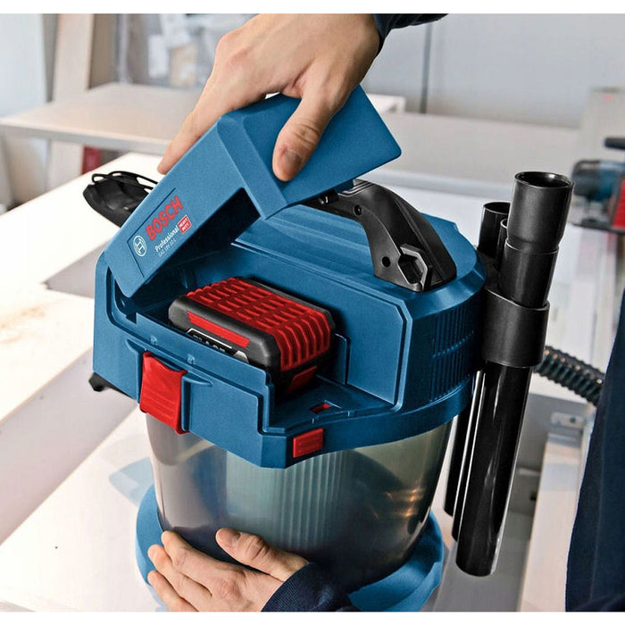 Máy hút bụi Bosch GAS 18V-10L dùng Pin 18V, dung tích 10L, lực hút 9kPa ( hút khô và ướt )