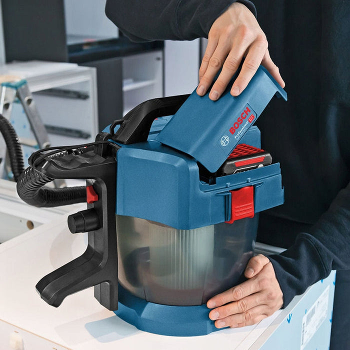 Máy hút bụi Bosch GAS 18V-10L dùng Pin 18V, dung tích 10L, lực hút 9kPa ( hút khô và ướt )