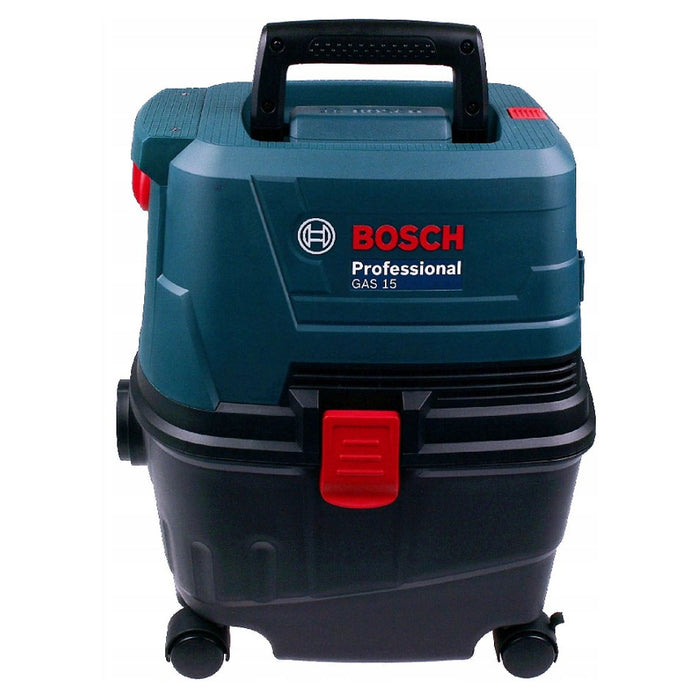 Máy hút bụi Bosch GAS 15 công suất 1,100W dung tích 15L lực hút 22kPa ( hút khô và ướt ) mã số 06019E50K0