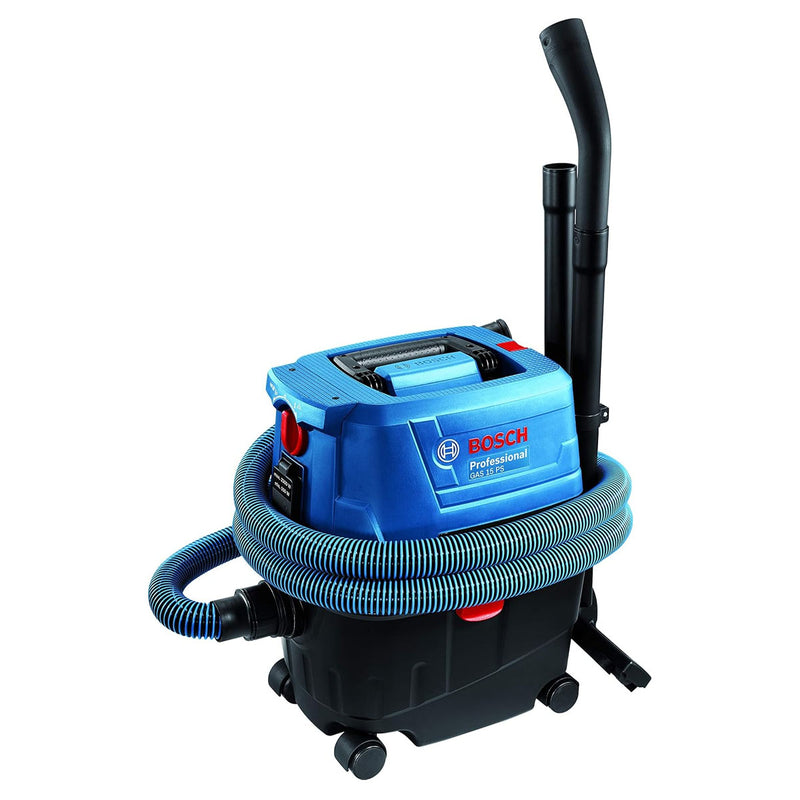 Máy hút bụi Bosch GAS 15 PS công suất 1,100W dung tích 15L lực hút 22kPa ( hút khô và ướt ) mã số 06019E51K0