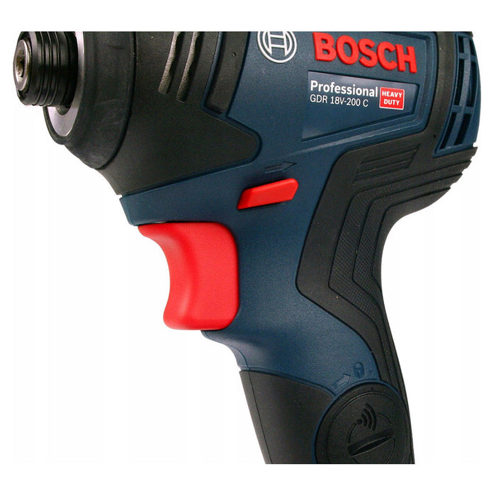 Máy vặn vít Bosch GDR 18V-200 C dùng Pin 18V, đuôi lục giác 6.35mm (1/4 inch)