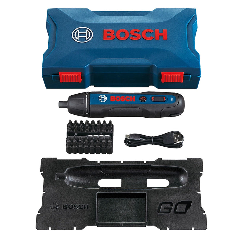 Máy vặn vít mini Bosch GO Gen II dùng Pin sạc 3.6V, đuôi lục giác 6.35mm (1/4 inch)