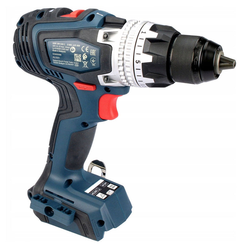 Máy khoan gỗ thép Bosch GSR 18V-150 C dùng Pin 18V, đầu kẹp 13mm