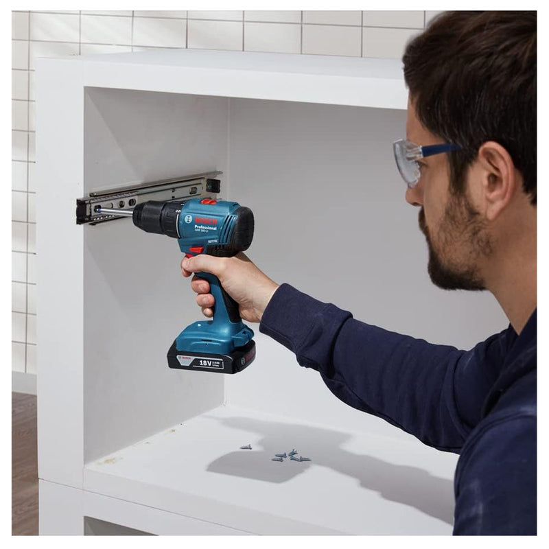 Máy khoan gỗ thép Bosch GSR 185-LI dùng Pin 18V, đầu kẹp 13mm