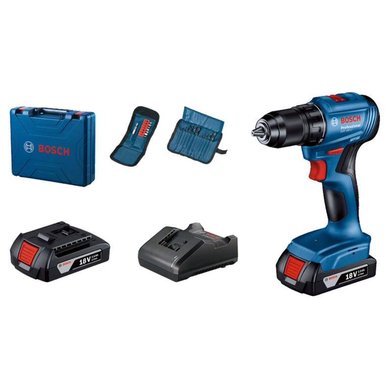 Máy khoan gỗ thép Bosch GSR 185-LI dùng Pin 18V, đầu kẹp 13mm