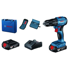 Mã số 06019K31K2: Thân máy + 2 Pin GBA 18V 2.0Ah (1617B000BJ) + đế sạc GAL 18V-20 (1600A021KT) + Phụ kiện + Vali nhựa