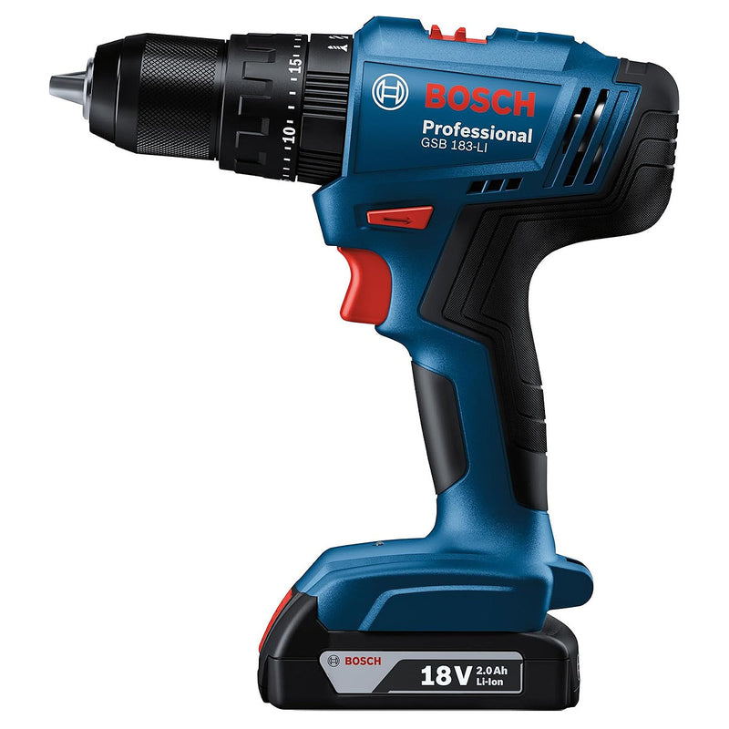 Máy khoan búa Bosch GSB 183-LI dùng Pin 18V, đầu kẹp 13mm
