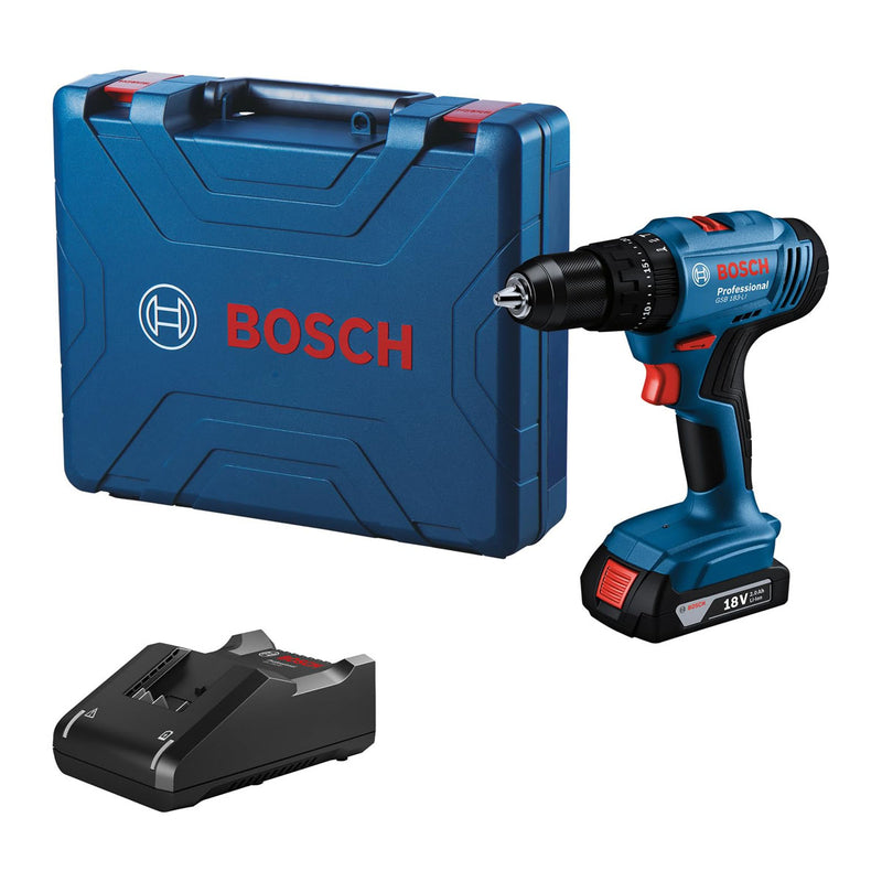 Máy khoan búa Bosch GSB 183-LI dùng Pin 18V, đầu kẹp 13mm