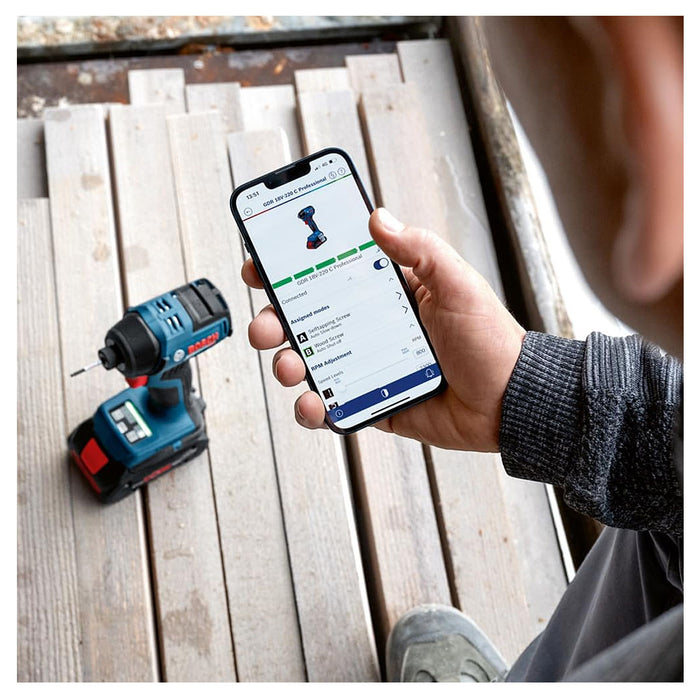 Máy vặn vít Bosch GDR 18V-220 C dùng Pin 18V, đuôi lục giác 6.35mm (1/4 inch)