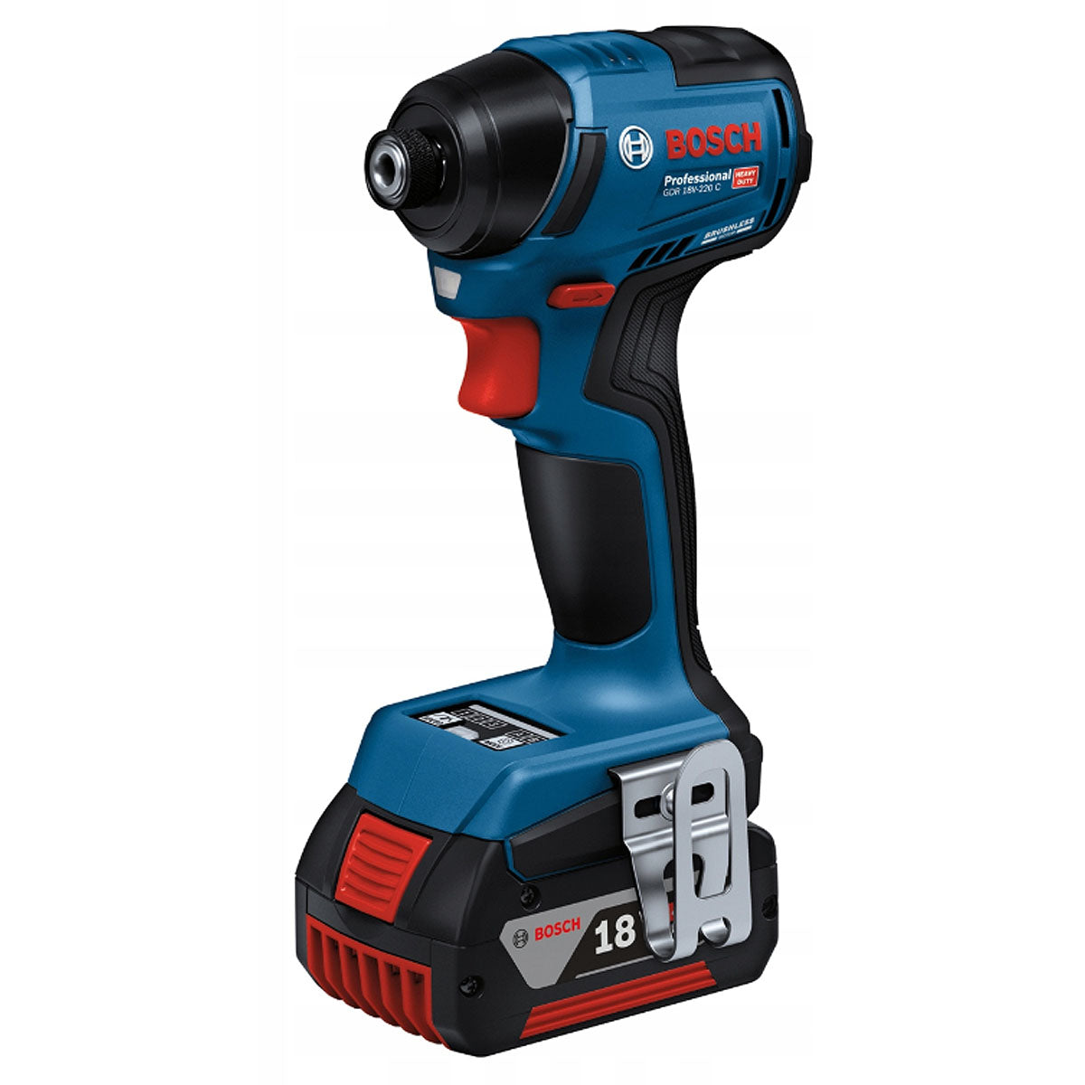 Máy vặn vít Bosch GDR 18V-220 C dùng Pin 18V, đuôi lục giác 6.35mm (1/4 inch)