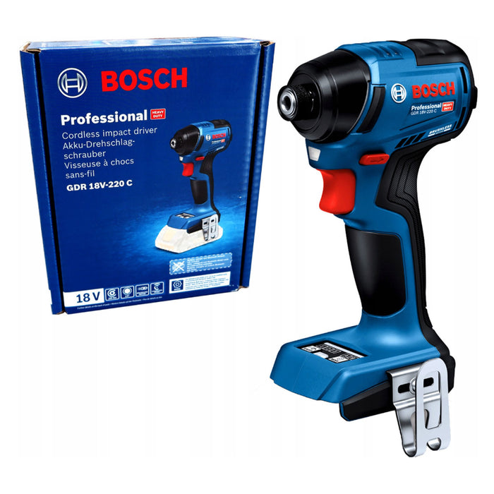 Máy vặn vít Bosch GDR 18V-220 C dùng Pin 18V, đuôi lục giác 6.35mm (1/4 inch)
