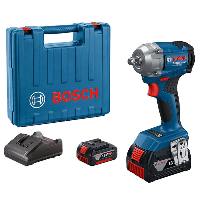 Máy siết bu lông Bosch GDS 18V-350 dùng Pin 18V cốt 1/2 inch