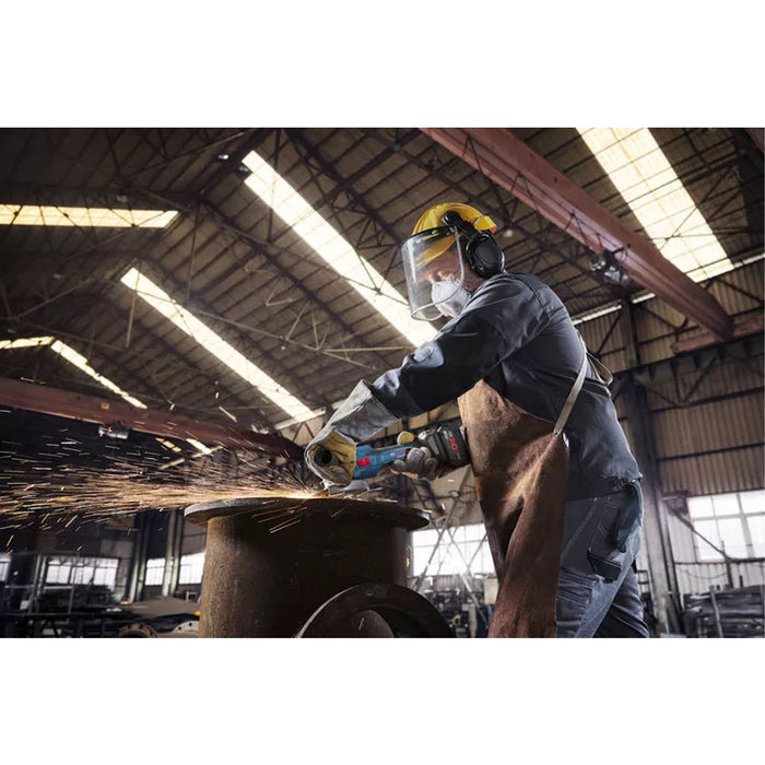 Máy mài góc Bosch GWS 18V-15 S dùng Pin 18V, đường kính lưỡi 100mm/125mm công tắc trượt