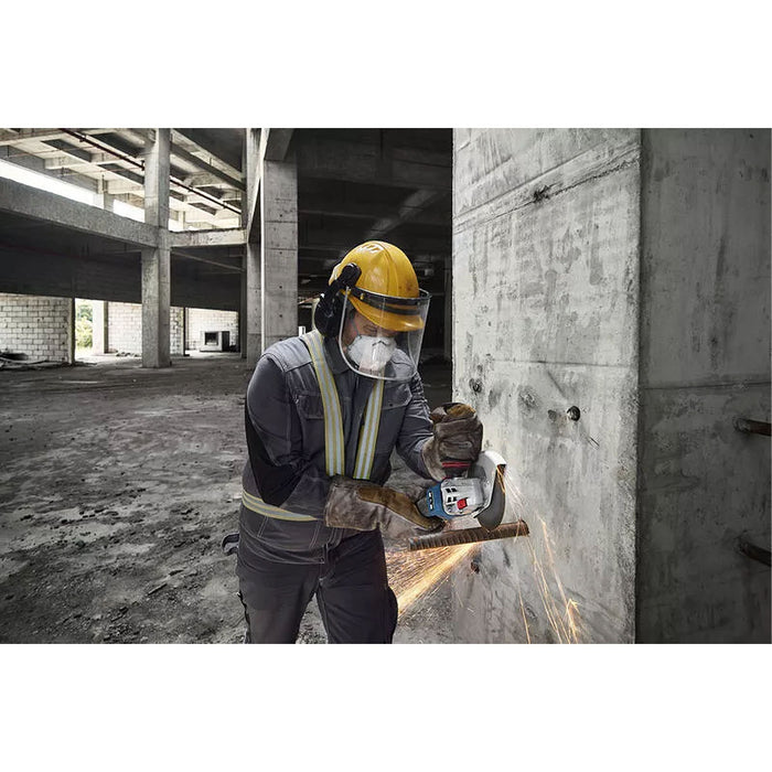 Máy mài góc Bosch GWS 18V-15 S dùng Pin 18V, đường kính lưỡi 100mm/125mm công tắc trượt