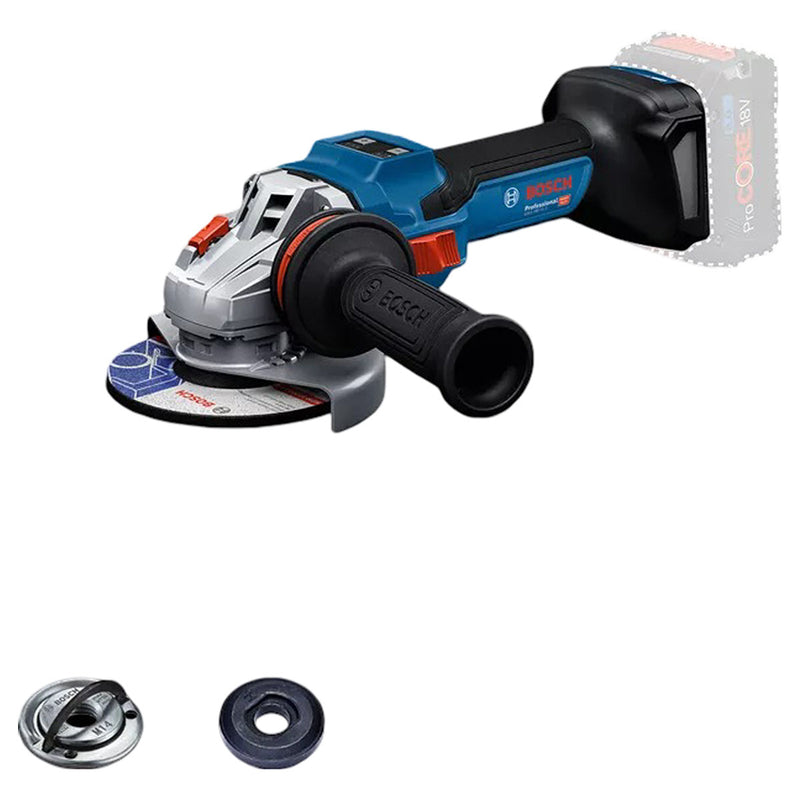 Máy mài góc Bosch GWS 18V-15 S dùng Pin 18V, đường kính lưỡi 100mm/125mm công tắc trượt