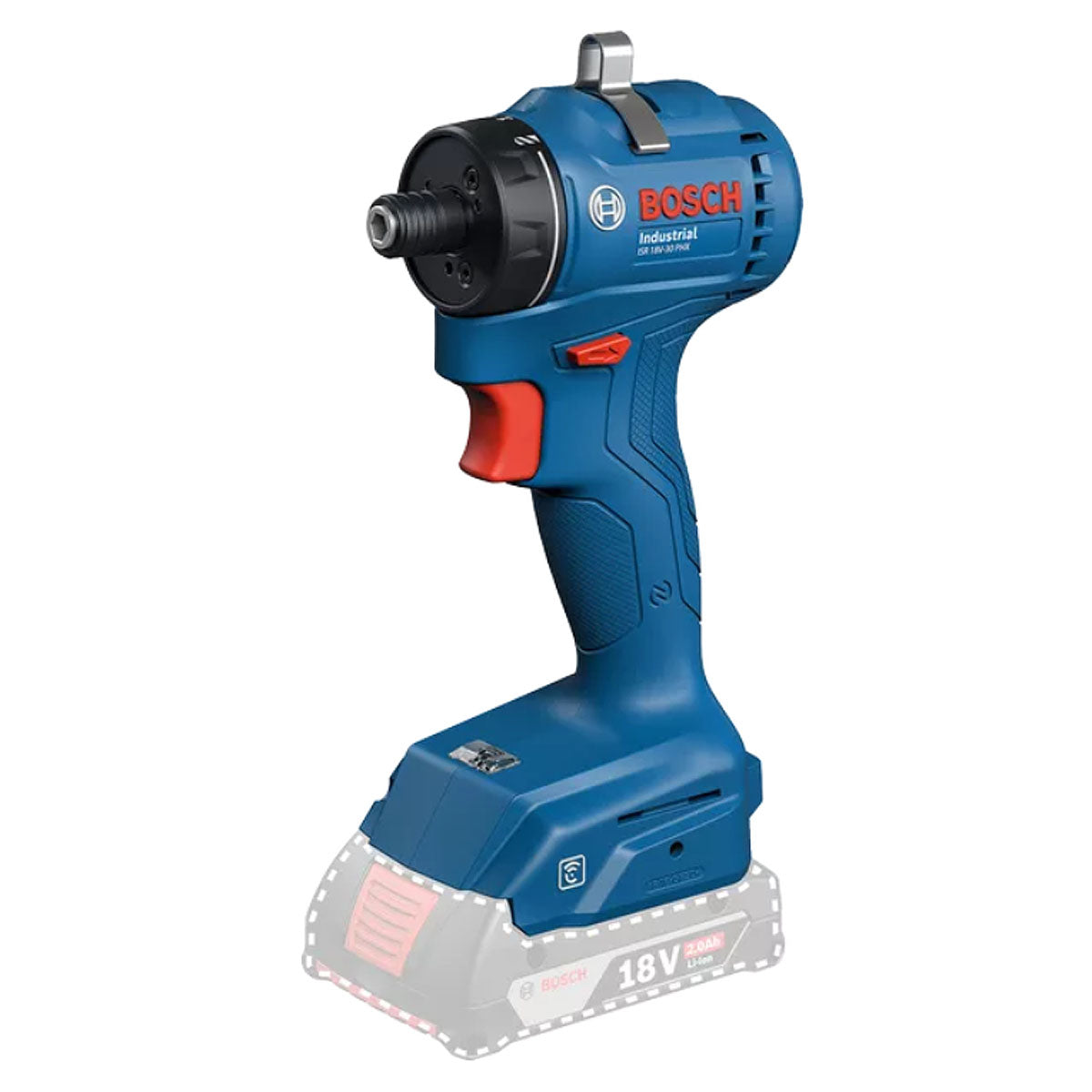 Máy vặn vít cấp trượt Bosch ISR 18V-30 PHX dùng Pin 18V, đuôi lục giác 6.35mm (1/4 inch) ( Tiêu chuẩn công nghiệp chuyên dùng cho nhà máy