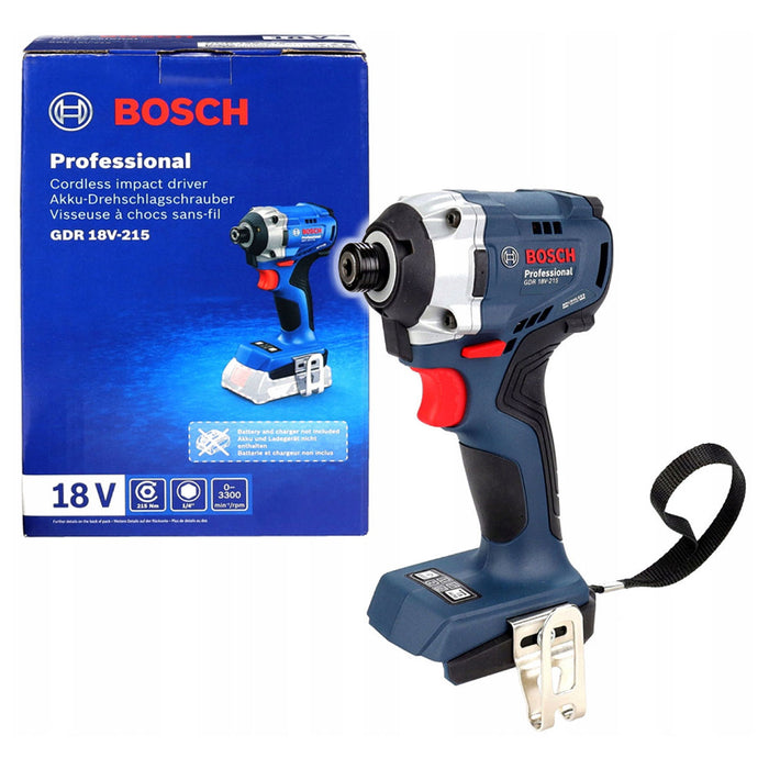 Máy vặn vít Bosch GDR 18V-215 dùng Pin 18V, đuôi lục giác 6.35mm (1/4 inch)